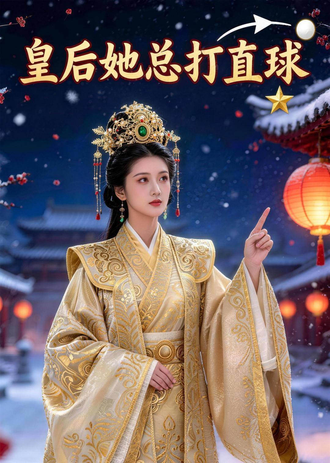 《皇后她总打直球》影片海报
